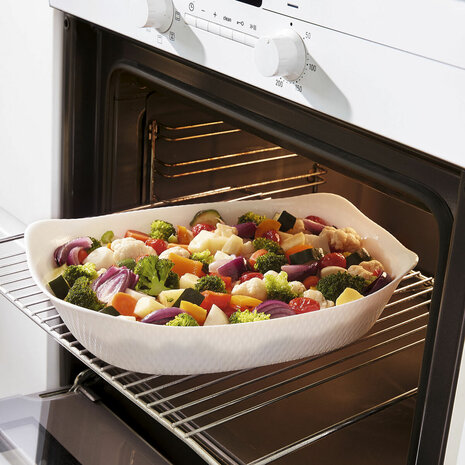 Serveerschaal Luminarc Smart Cuisine Wit Glas 34 x 25 cm (6 Stuks) 4