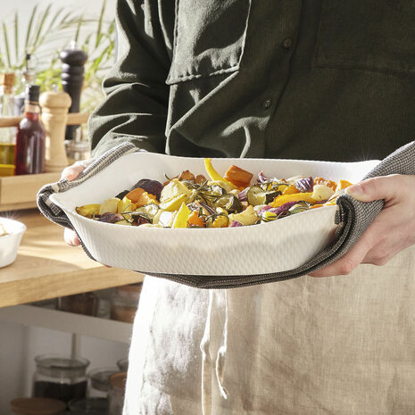 Serveerschaal Luminarc Smart Cuisine Wit Glas 34 x 25 cm (6 Stuks) 6