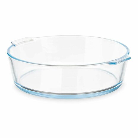 Serveerschaal Met handvatten Transparant Borosilicaatglas 1,6 L 23 x 6 x 20 cm (12 Stuks) 2