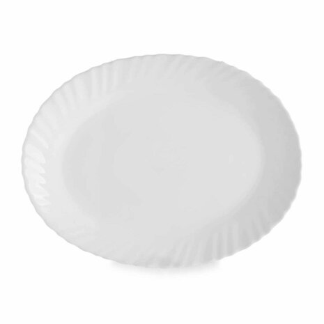 Serveerschaal Wit Glas 25 x 2 x 19 cm (24 Stuks) 3