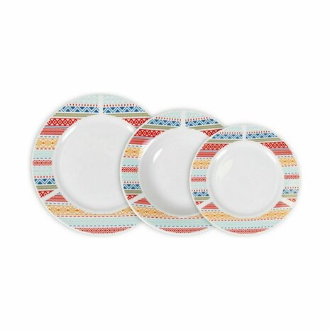 Serviesset La Mediterránea Palma Rond 18 Onderdelen (2 Stuks) 2