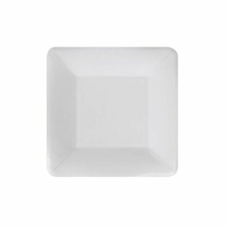 Bordenset Algon Wegwerp Wit Karton Vierkant 18 cm (36 Stuks) 2