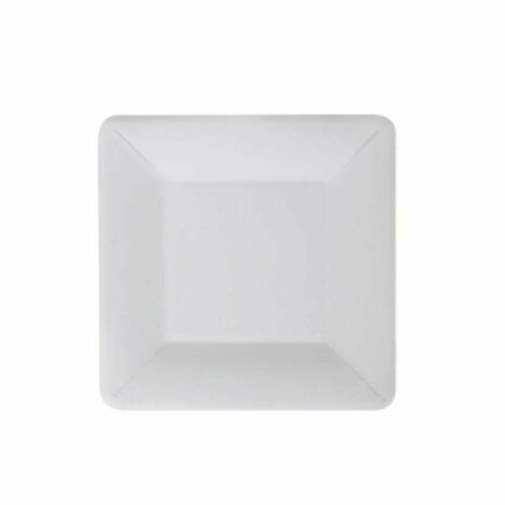 Bordenset Algon Wegwerp Wit Karton Vierkant 18 cm (36 Stuks) 2