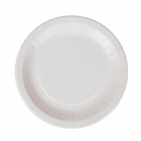 Bordenset Algon Wegwerp Wit Karton 28 cm (36 Stuks) 2