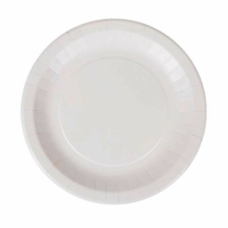 Bordenset Algon Wegwerp Wit Karton 28 cm (15 Stuks) 2
