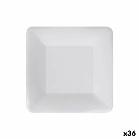Bordenset Algon Wegwerp Wit Karton 18 cm (36 Stuks) 1