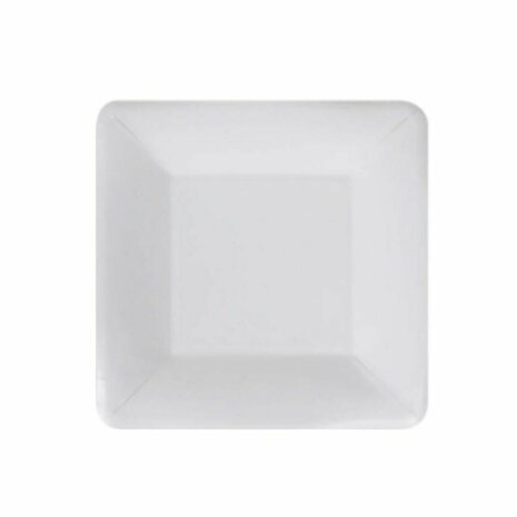 Bordenset Algon Wegwerp Wit Karton 18 cm (10 Stuks) 2