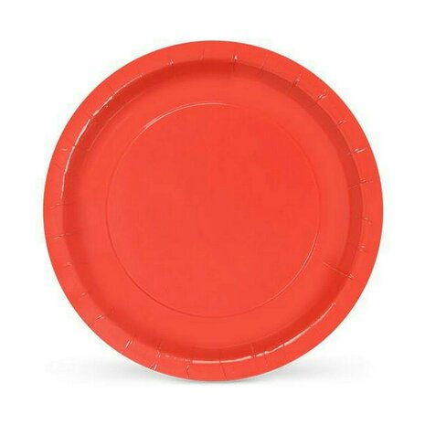 Bordenset Algon Wegwerp Karton Rood 10 Onderdelen 20 x 20 x 1,5 cm (36 Stuks) 2