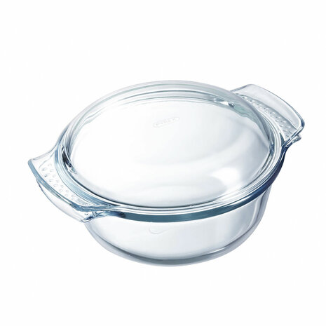 Ovenschaal Pyrex Classic Vidrio Transparant Glas 33 x 26 x 12 cm Met deksel (3 Stuks) 2