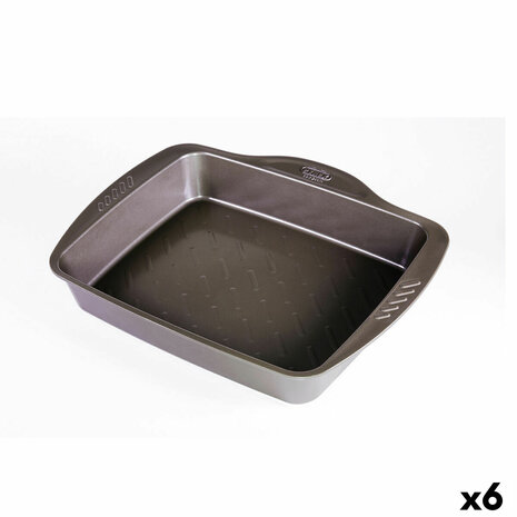 Ovenschaal Pyrex Asimetria Rechthoekig Metaal 6 Stuks 40 x 31 cm 1