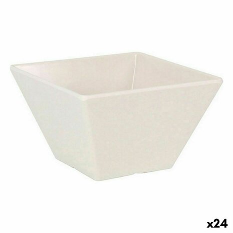 Aperitiefschaaltje La Mediterránea Melamine Wit Helderheid 13 x 13 x 7 cm (24 Stuks) 1
