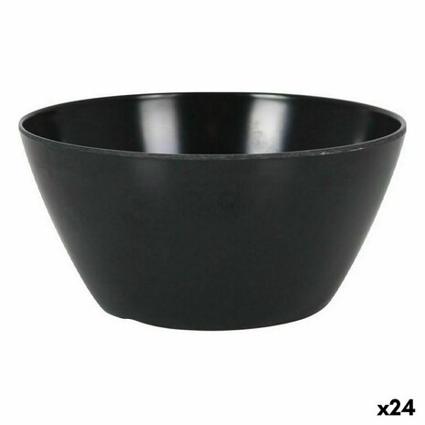Aperitiefschaaltje La Mediterránea Melamine Antraciet 14,5 x 7 cm (24 Stuks) 1