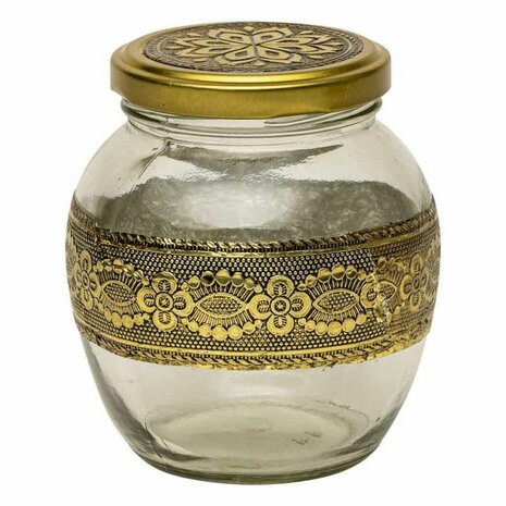 Dienblad Alexandra House Living Gouden Glas Aluminium Hout MDF 13 x 6 x 25 cm 5