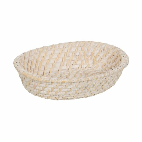 Dienblad Wit Bamboe Rotan 29 x 22 x 7 cm (2 Stuks) 4