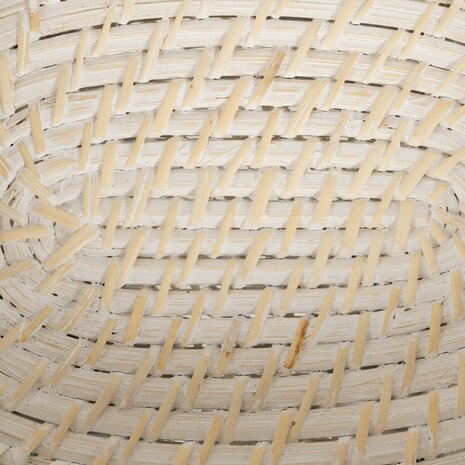 Dienblad Wit Bamboe Rotan 29 x 22 x 7 cm (2 Stuks) 8