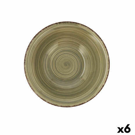 Kom Quid Natura Vita Keramisch Groen (18 cm) (Pack 6x) 2