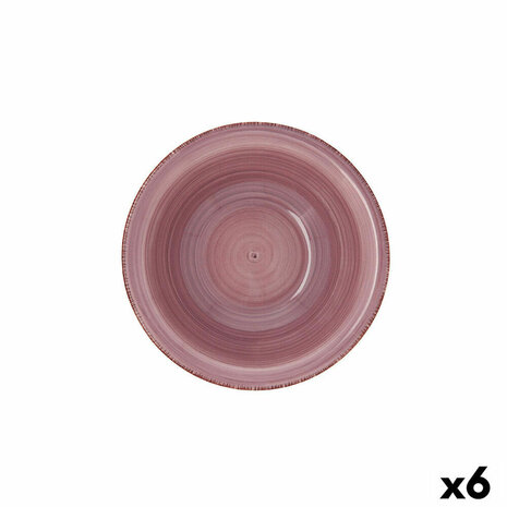 Kom Quid Peoni Vita Keramisch Roze (18 cm) (Pack 6x) 2