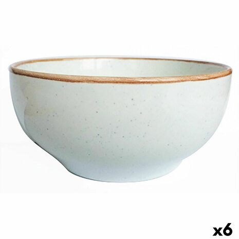 Kom Ariane Terra Keramisch Beige (Ø 15 cm) (6 Stuks) 1