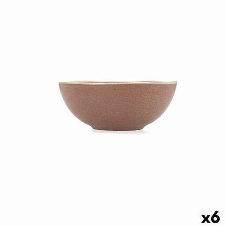 Kom Bidasoa Gio 16 x 6,5 cm Keramisch Bruin (6 Stuks) 1
