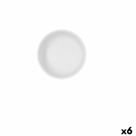 Kom Bidasoa Fosil Wit Keramisch 11,8 x 11,8 x 5,9 cm (6 Stuks) 1