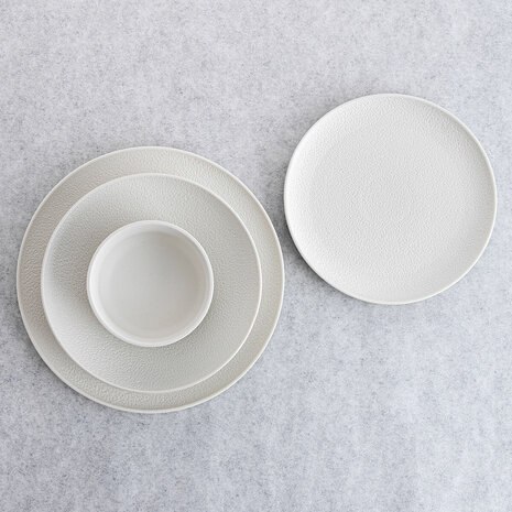 Kom Bidasoa Fosil Wit Keramisch 11,8 x 11,8 x 5,9 cm (6 Stuks) 4