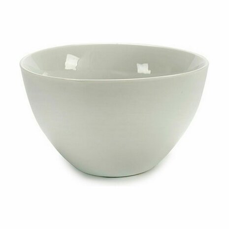 Kom 13 x 7,2 x 13 cm Porselein Wit 600 ml (6 Stuks) 2