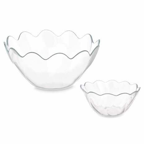 Kommenset Hasir Transparant Glas (2 Stuks) 3
