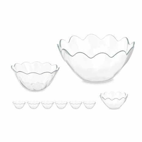 Kommenset Hasir Transparant Glas (2 Stuks) 5