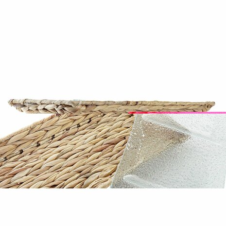 Snackdienblad DKD Home Decor Transparant Natuurlijk Kristal 42 x 20 x 3,5 cm 3
