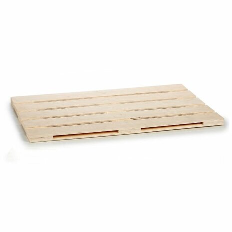 Snackdienblad Bruin Hout 40 x 2 x 60 cm (12 Stuks) 2