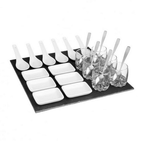 Set voor voorgerechtjes Secret de Gourmet Zwart Raad van bestuur (30 x 30 cm) 2