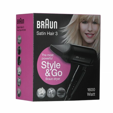 Föhn Braun Satin Hair 3 Style&Go Zwart 1600 W 4