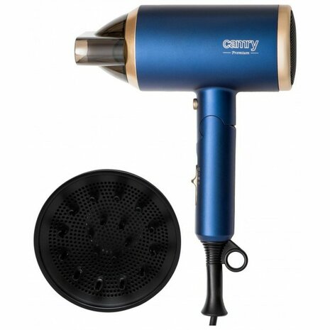 Föhn NO NAME CR 2268 Blauw Zwart Goud 1800 W 2
