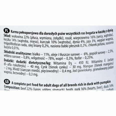 Natvoer Dolina Noteci Premium Eend 400 g 2