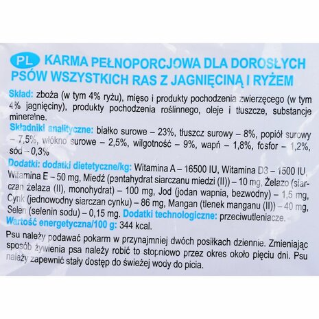 Voer Dolina Noteci Classic Volwassen Lam Rijst 10 kg 2