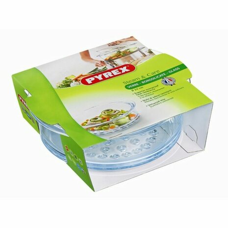 Ovenschaal Pyrex Steam&Care Transparant Glas 3