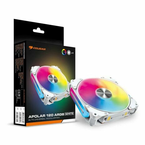 Case fan Cougar Apolar 120 Ø 12 cm Wit ARGB 1