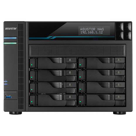 Netwerkopslag NAS Asustor Lockerstor 10 AS6510T Zwart Intel Atom C3538 2
