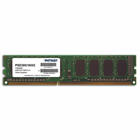 RAM geheugen Patriot Memory PC3-12800 CL11 8 GB 1
