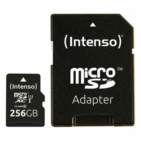 Micro SD kaart met adapter INTENSO 3423492 256 GB 256 GB 1