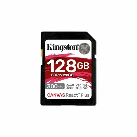 Micro SD kaart met adapter Kingston SDR2/128GB 128 GB 8K Ultra HD SDXC UHS-II 1