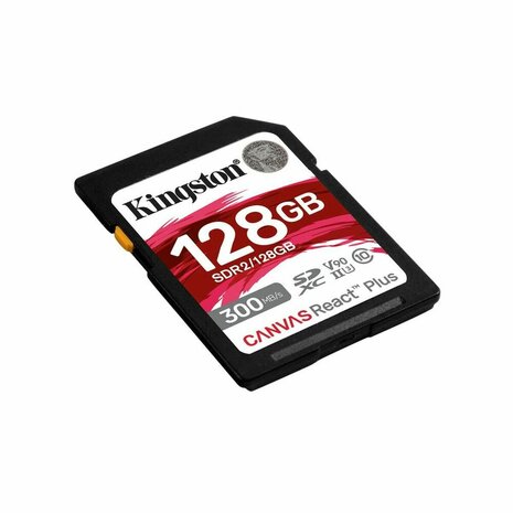Micro SD kaart met adapter Kingston SDR2/128GB 128 GB 8K Ultra HD SDXC UHS-II 3