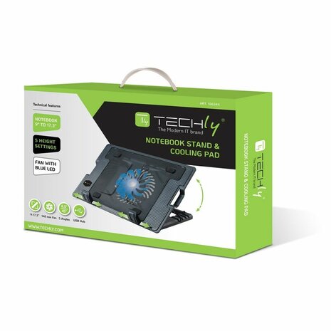 Cooling Base voor Laptop Techly ICOOL-CP12TY 2