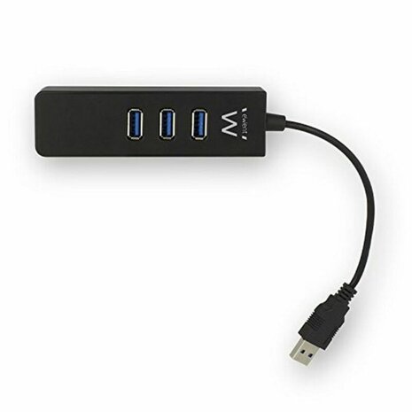 USB-HUB Ewent AAOAUS0127 3 x USB 3.1 RJ45 Plug and Play 4