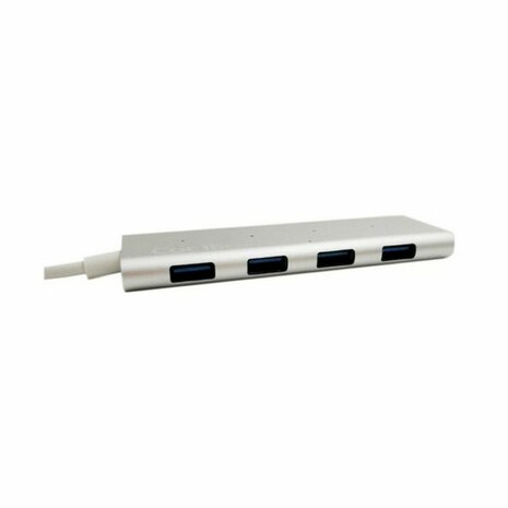 USB-HUB C CoolBox COO-HUC4U3 Aluminium Wit 2
