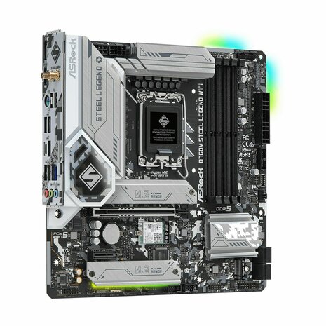 Moederbord ASRock B760M Steel Legend WiFi Intel Wi-Fi 6 Intel B760 LGA 1700 4