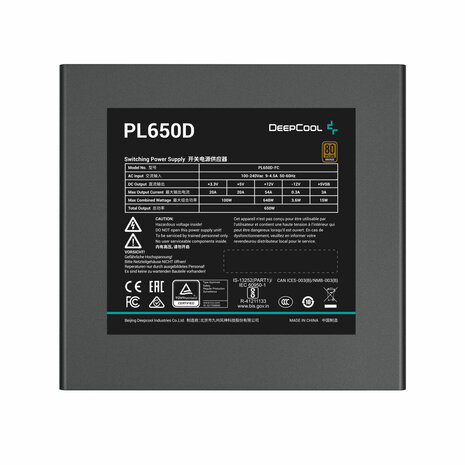 Voedingsbron DEEPCOOL R-PL650D-FC0B-EU-V2 650 W 80 Plus Bronze 2