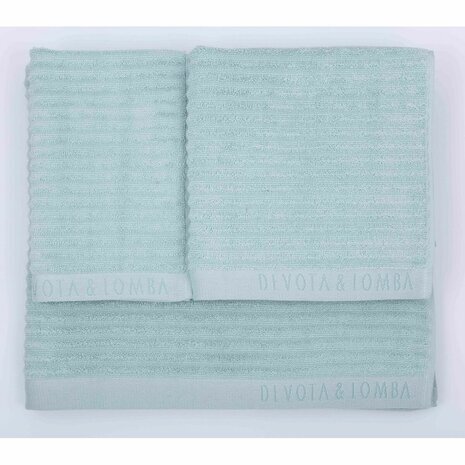 Handdoekenset Devota & Lomba Groen 100% katoen (3 pcs) 2
