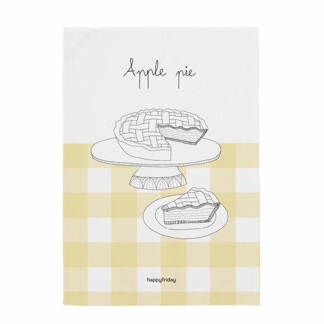 Keukendoek HappyFriday Apple pie Multicolour 70 x 50 cm (2 Stuks) 3