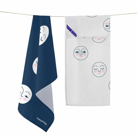 Keukendoek HappyFriday Moon Multicolour 70 x 50 cm (2 Stuks) 4